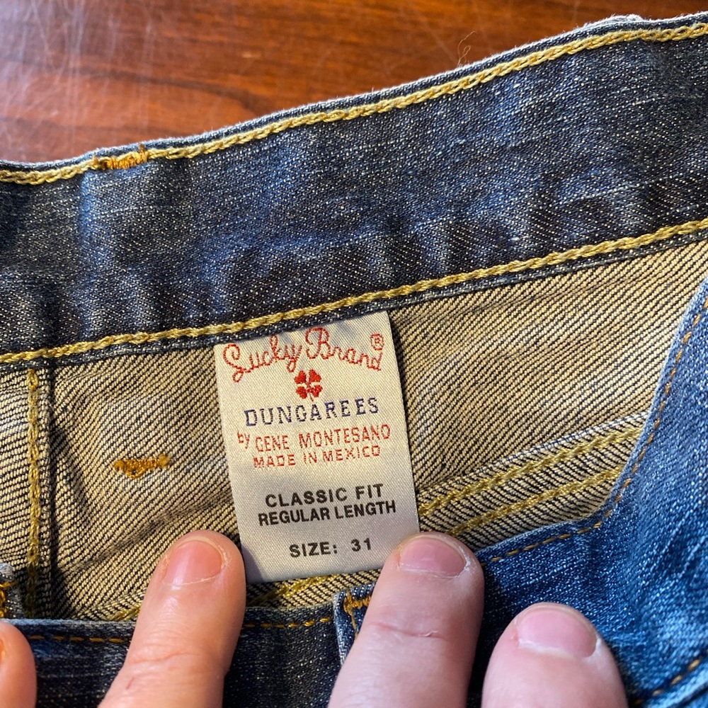 Lucky Brand Men's Straight Blue Jeans - Picture 6 of 7